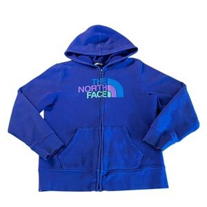 The North Face Girl’s Purple Zip up Hoodie Size Large (14-16)